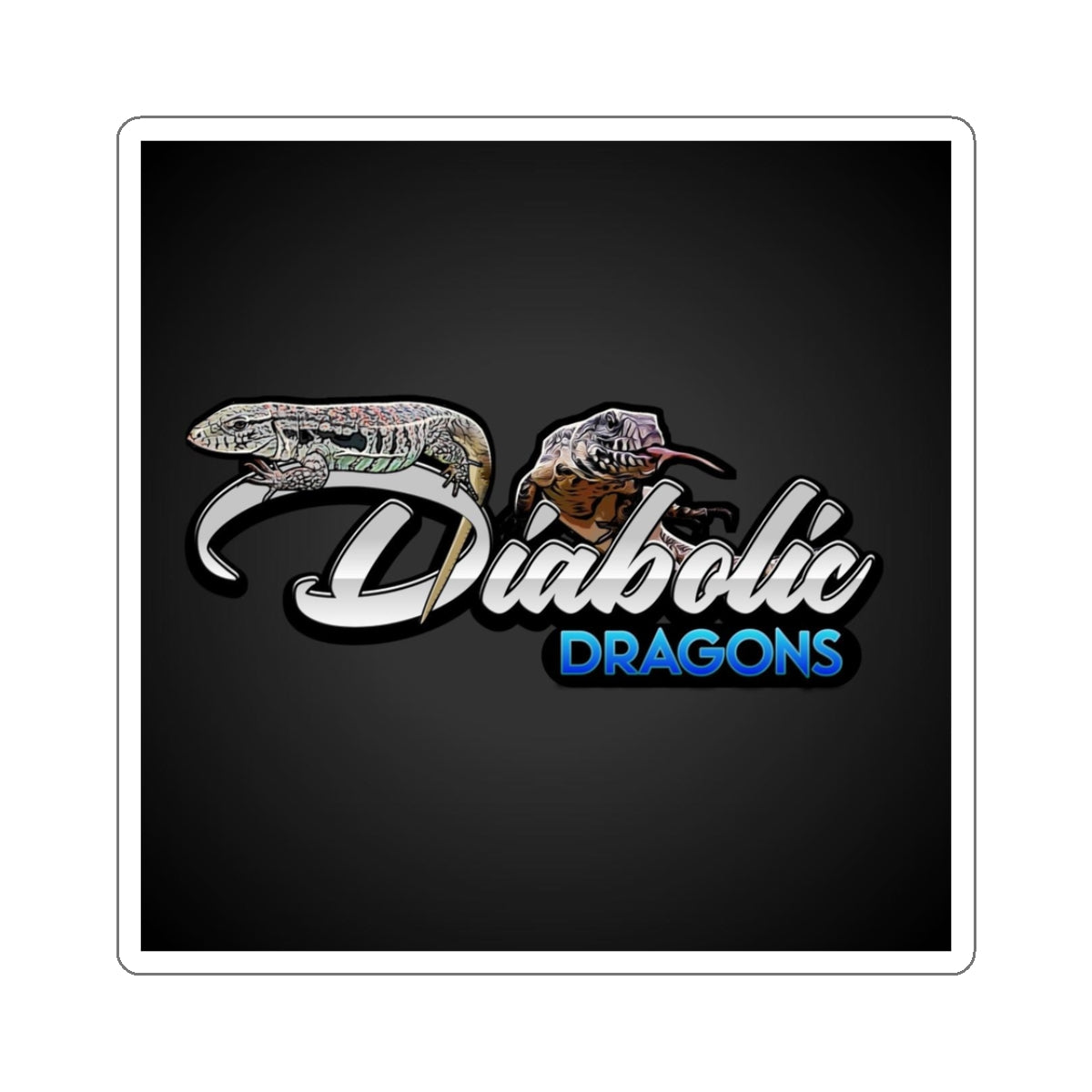 Diabolic Dragons Stickers | Logo Design